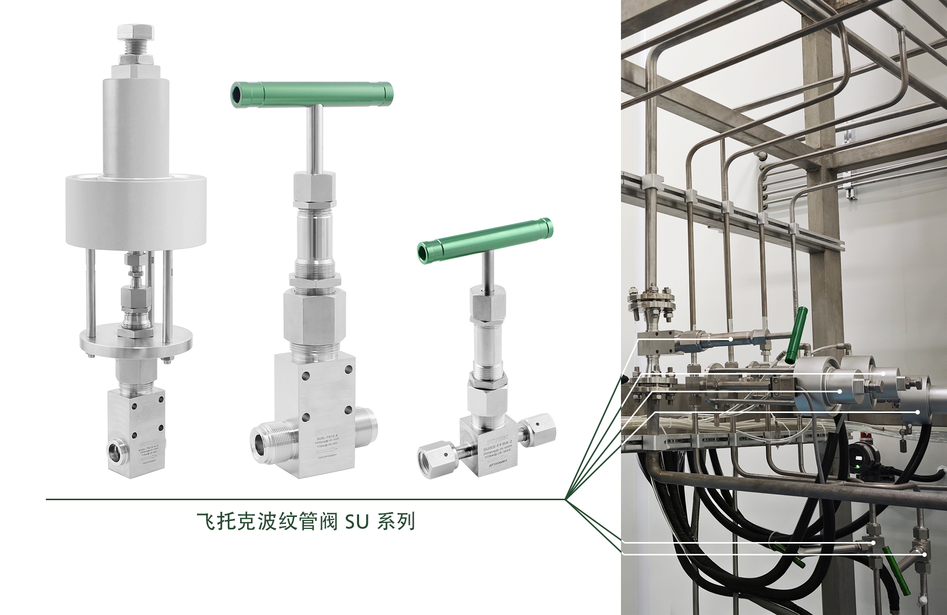 飞托克波纹管阀用于半导体制造有毒气体管路